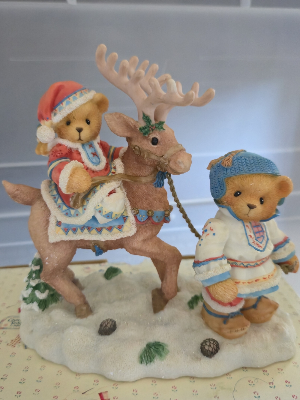 Precious Moments Olga Holiday Bear Trio Figurine